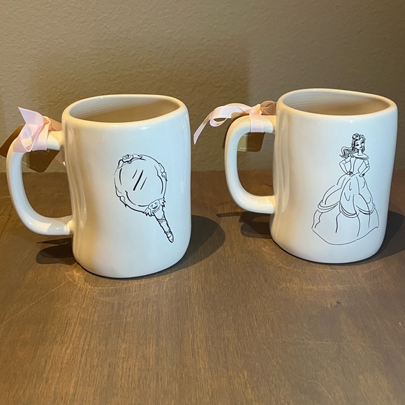 Rae Dunn Beauty and the Beast Mug Set - Picture 1 of 4